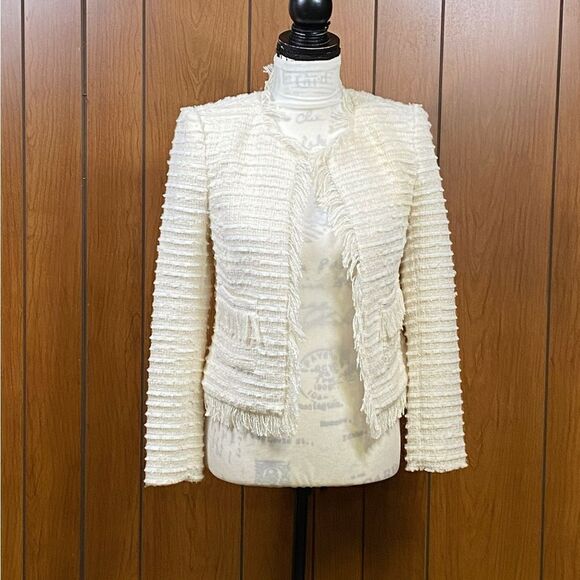 L'AGENCE Angelina Tweed Blazer size 2 - Picture 5 of 13